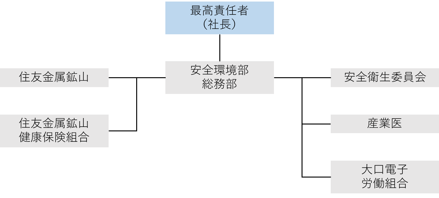 大口電子健康経営推進体制